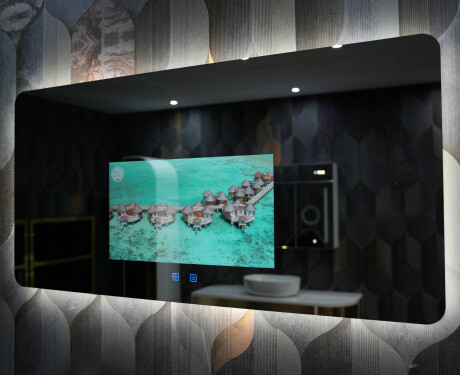 Oglindă de Baie LED Inteligentă Rotunjită SmartScreen 21,5” #6