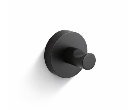 CLASSIC – Cârlig simplu pentru prosop / negru mat