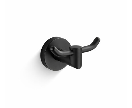 CLASSIC – Cârlig dublu pentru prosoape / negru mat