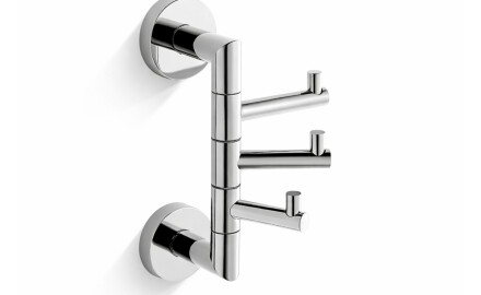 CLASSIC – Cârlig pentru prosoape / triplu, mobil / cromat
