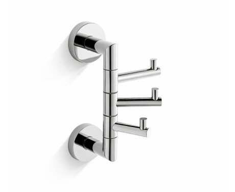 CLASSIC – Cârlig pentru prosoape / triplu, mobil / cromat
