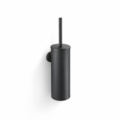 CLASSIC – Perie de toaletă înaltă, de montat pe perete / recipient metalic, miez din material plastic / negru mat #1