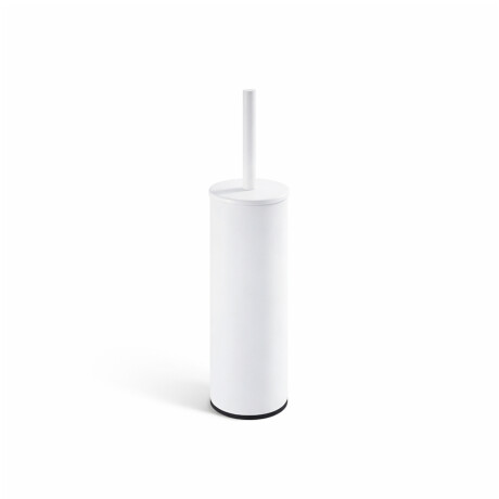 CLASSIC – Perie de toaletă înaltă, independentă / recipient metalic, cartuș din plastic / alb mat #1