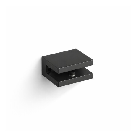 CLASSIC – Suport/clemă pentru rafturi din sticlă 07.80160/50/40/30 – 2 buc. / negru mat #1
