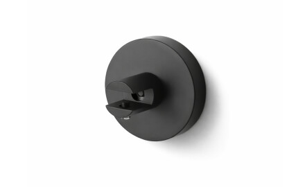 CLASSIC – Suport cu rozetă pentru rafturi din sticlă 07.80160/50/40/30 – 2 buc. / negru mat