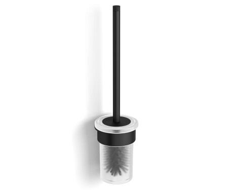 MEGAN – Perie de toaletă suspendată / negru mat