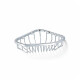 Coș de colț 16x16x4 / cromat #1