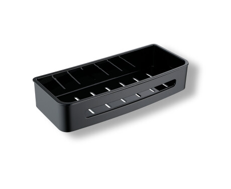 Coș 29x12x5,5 / negru mat / inserție din plastic negru