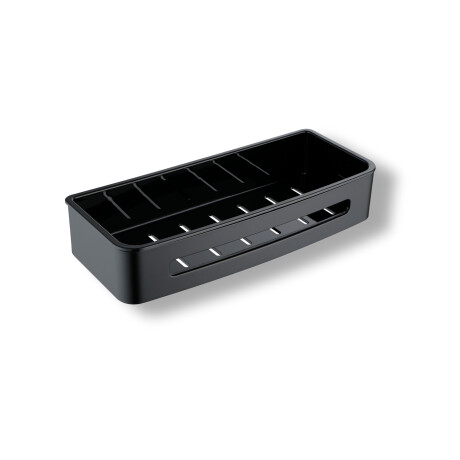 Coș 29x12x5,5 / negru mat / inserție din plastic negru #1