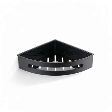 Coș de colț 20,5x20,5x5,5 / negru mat / interior din plastic negru #1