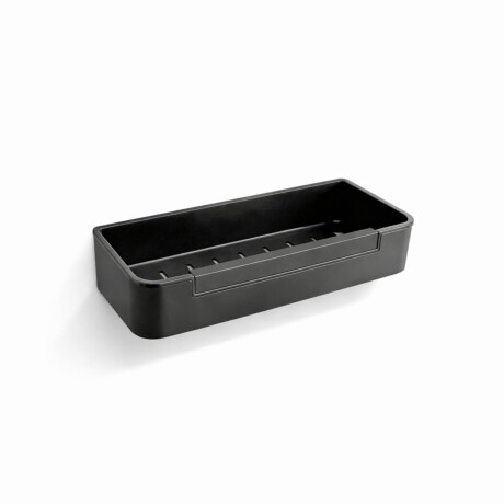 Coș 29x12x5,5 cu elastic / negru mat / inserție din plastic negru #1