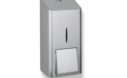 Dozator pentru săpun lichid 0,8 L, seria R10 / oțel periat
