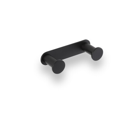 Bară lată – 2 cârlige pentru prosoape / negru mat