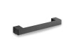 Suport de baie drept, 28 cm / negru mat
