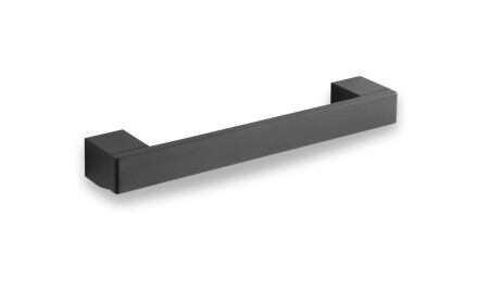 Suport de baie drept, 28 cm / negru mat