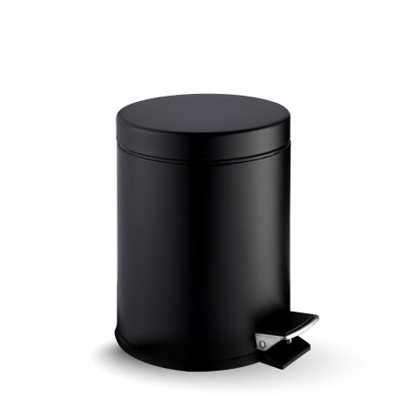 Coș cu pedală STANDARD rotund, 5 L, închidere lentă / negru mat #1