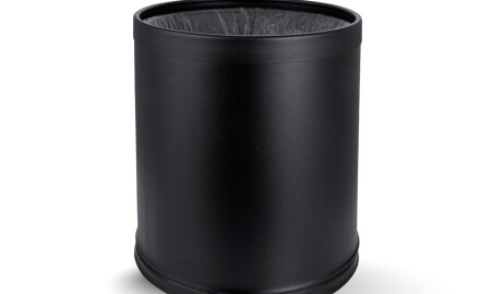 Coș deschis de 9 L / carcasă detașabilă / negru mat, ramă negru mat