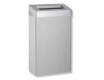 Coș de gunoi de 30 L cu capac deschis, seria R10 / oțel inoxidabil periat