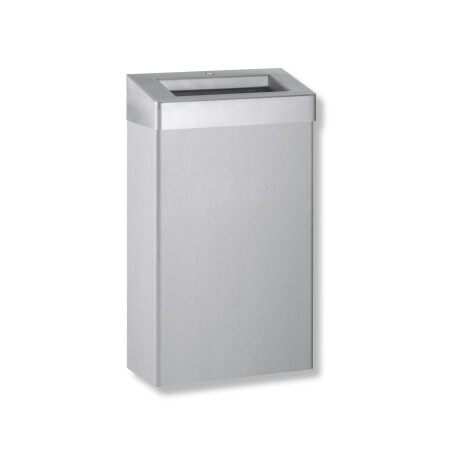 Coș de gunoi de 30 L cu capac deschis, seria R10 / oțel inoxidabil periat #1