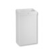 Coș de gunoi de 30 L cu capac deschis, seria R1 / oțel inoxidabil, alb mat #1