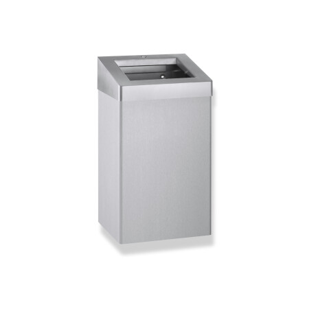 Coș de gunoi de 49 L cu capac deschis, seria R10 / oțel inoxidabil periat #1