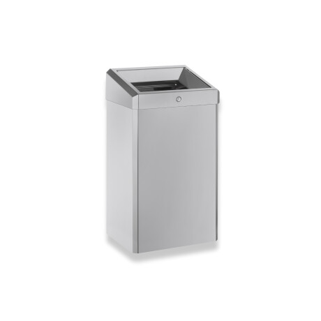 Coș de gunoi de 49 L cu capac deschis, seria R1 / oțel inoxidabil periat #1