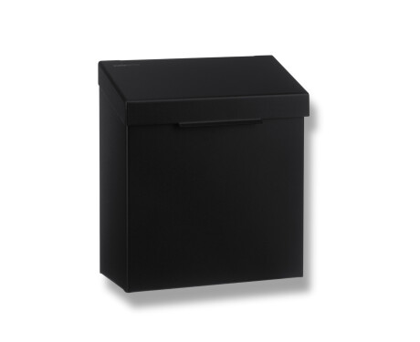 Recipient pentru deșeuri igienice de 4,5 L, seria R1 / oțel inoxidabil, negru mat