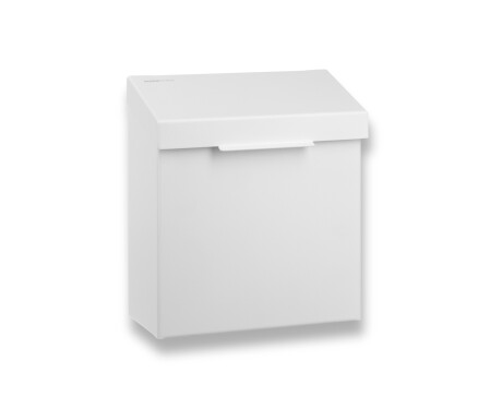 Recipient pentru deșeuri igienice de 4,5 L, seria R1 / oțel inoxidabil, alb mat