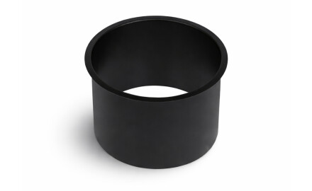 Gulerul coșului de gunoi de blat, rotund, Ø150 / oțel inoxidabil, negru mat