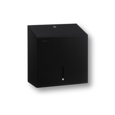 Suport pătrat pentru hârtie igienică în rolă, cu diametru maxim de 19 cm, seria R1 / oțel inoxidabil, negru mat #1