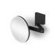 Oglindă cosmetică cu mărire de 5x, rotundă, cu iluminare LED, reglare continuă a culorii luminii, rabatabilă, cu braț dublu mobil / negru mat #1