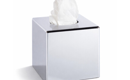 Dispenser pentru șervețele igienice – formă de cub / ABS cromat