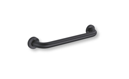 Bară de sprijin pentru persoanele cu dizabilități, Ø32, dreaptă, STANDARD – 40 cm / oțel inoxidabil, negru mat