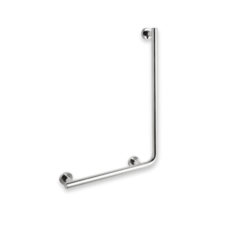 Bară de sprijin pentru persoanele cu dizabilități Ø32 STANDARD tip L, 55 x 77 stânga / oțel inoxidabil lustruit #1