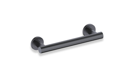 Bară de sprijin pentru persoanele cu dizabilități, Ø32, dreaptă, PREMIUM – 30 cm / oțel inoxidabil, negru mat