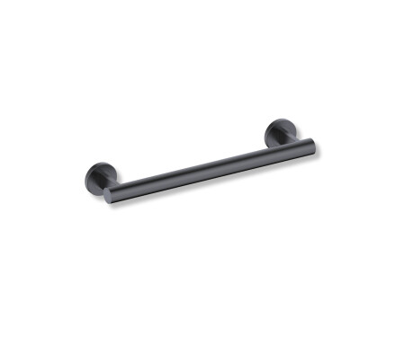 Bară de sprijin pentru persoanele cu dizabilități, Ø32, dreaptă, PREMIUM – 40 cm / oțel inoxidabil, negru mat