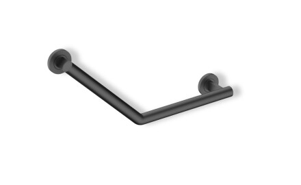 Bară de sprijin pentru persoanele cu dizabilități, Ø32, unghi de 135°, PREMIUM / oțel inoxidabil, negru mat