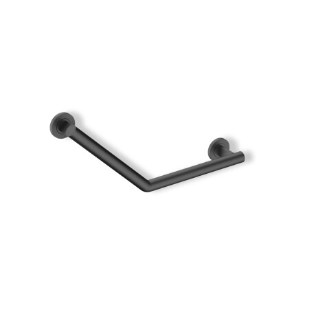 Bară de sprijin pentru persoanele cu dizabilități, Ø32, unghi de 135°, PREMIUM / oțel inoxidabil, negru mat #1