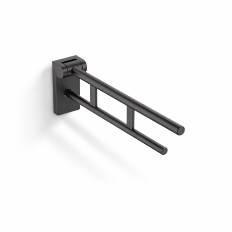 Bară de sprijin pentru persoane cu dizabilități, Ø32, rabatabilă, PREMIUM – 70 cm / oțel inoxidabil, negru mat #1