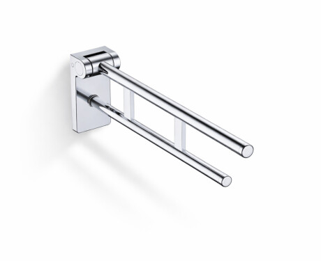 Bară de sprijin pentru persoanele cu dizabilități, Ø32, rabatabilă, PREMIUM – 70 cm / oțel inoxidabil lustruit