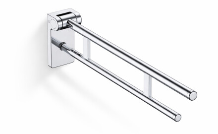 Bară de sprijin pentru persoane cu dizabilități, Ø32, rabatabilă, PREMIUM – 80 cm / oțel inoxidabil lustruit
