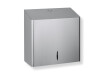 Dispenser pentru prosoape de hârtie pliate în formă de V (dimensiuni maxime ale încărcăturii de hârtie: 25,5 x 11,5 x 24 cm), seria R10 / oțel periat