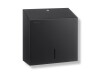 Dispenser pentru prosoape de hârtie pliate în formă de V (dimensiuni maxime ale încărcăturii de hârtie: 25x11,5x24 cm), seria R1 / oțel inoxidabil negru mat