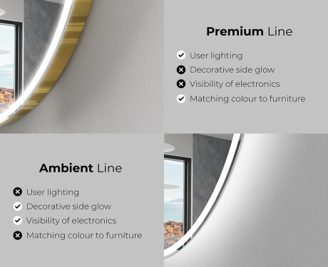Oglinzi pentru baie cu LED în formă neregulată S222 #2