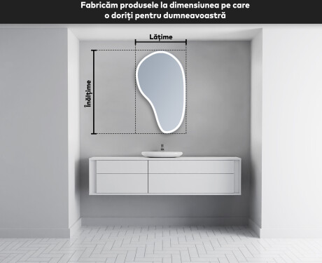 Oglinzi pentru baie cu LED în formă neregulată S222 #4
