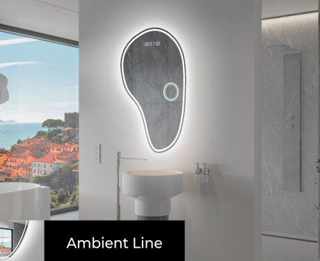 Oglinzi pentru baie cu LED în formă neregulată S223 #3