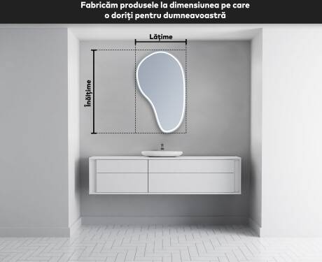 Oglinzi pentru baie cu LED în formă neregulată S223 #5