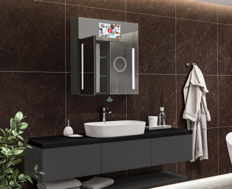 Smart Dulap cu oglinda LED - L02 Sarah 66,5 x 72cm #12