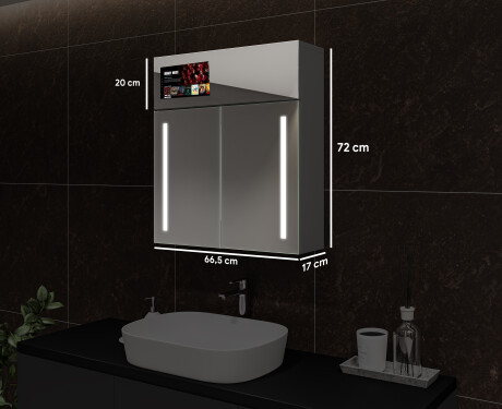Smart Dulap cu oglinda LED - L02 Sarah 66,5 x 72cm #3