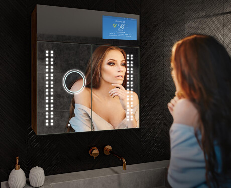 Smart Dulap cu oglinda LED - L55 Sarah 66,5 x 72cm #10